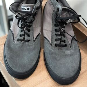 Hurley Kayo Chukka Gray Suede Canvas Sneakers Men’s 8.5